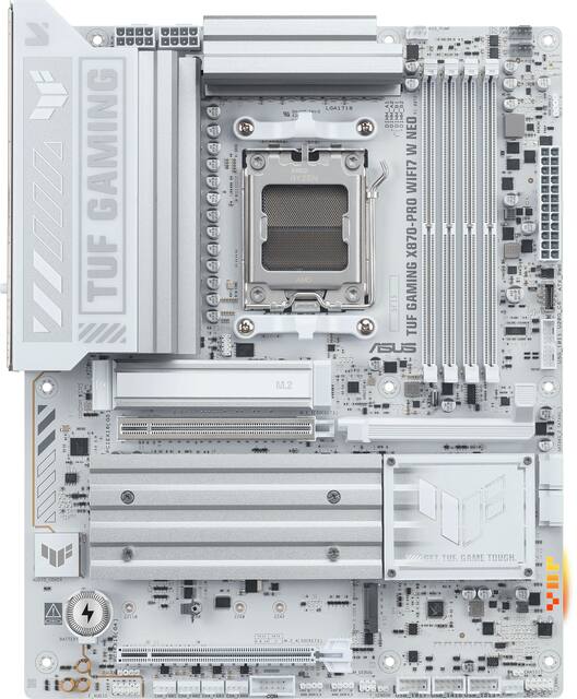 ASUS - TUF GAMING X870-PRO WIFI7 W NEO (Socket AM5) AMD X870 ATX DDR5 Wi-Fi 7 Motherboard - White