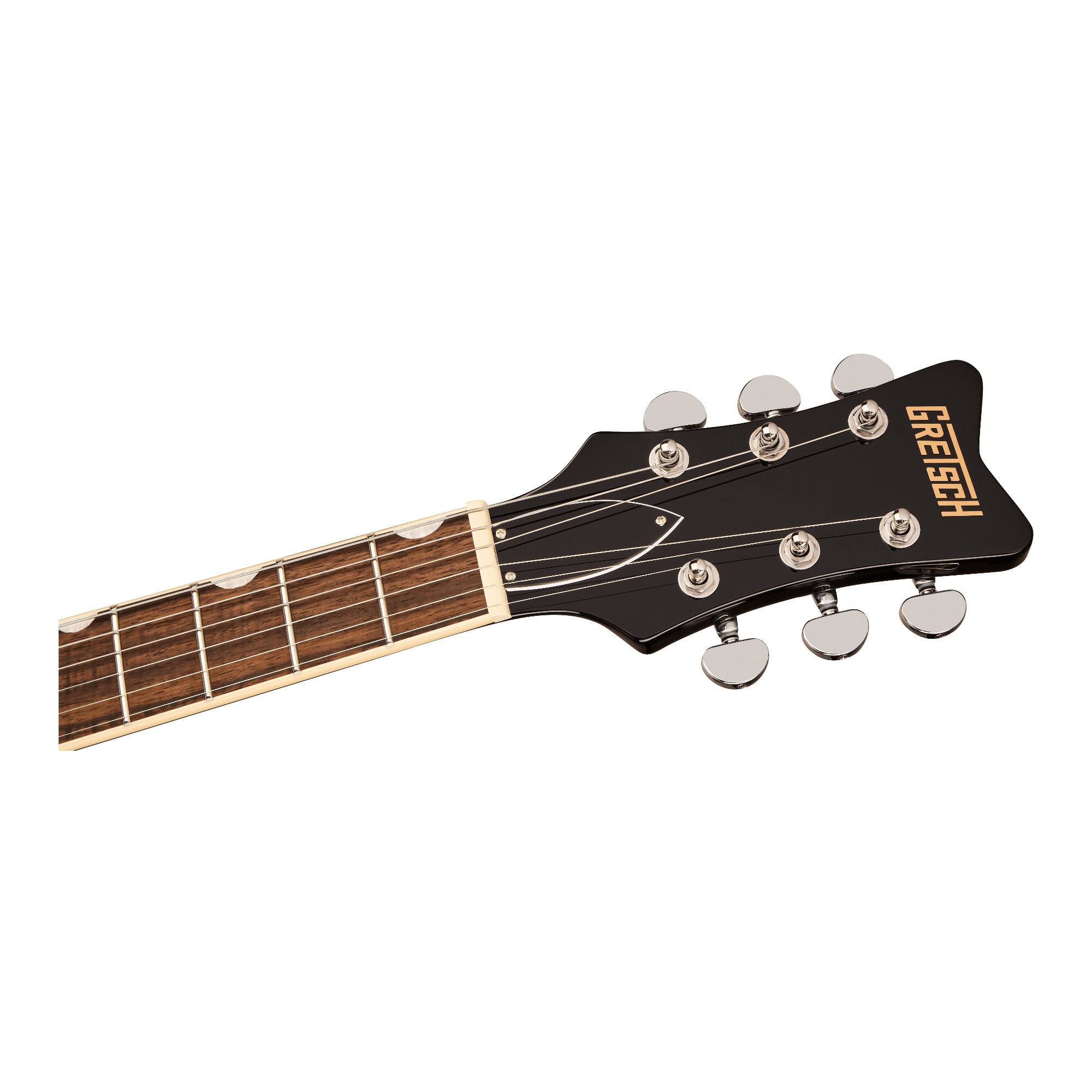 Left. Gretsch - Gretsch Streamliner Jet 1 PU 6-String Right-Hand Electric Guitar (Jet Black).