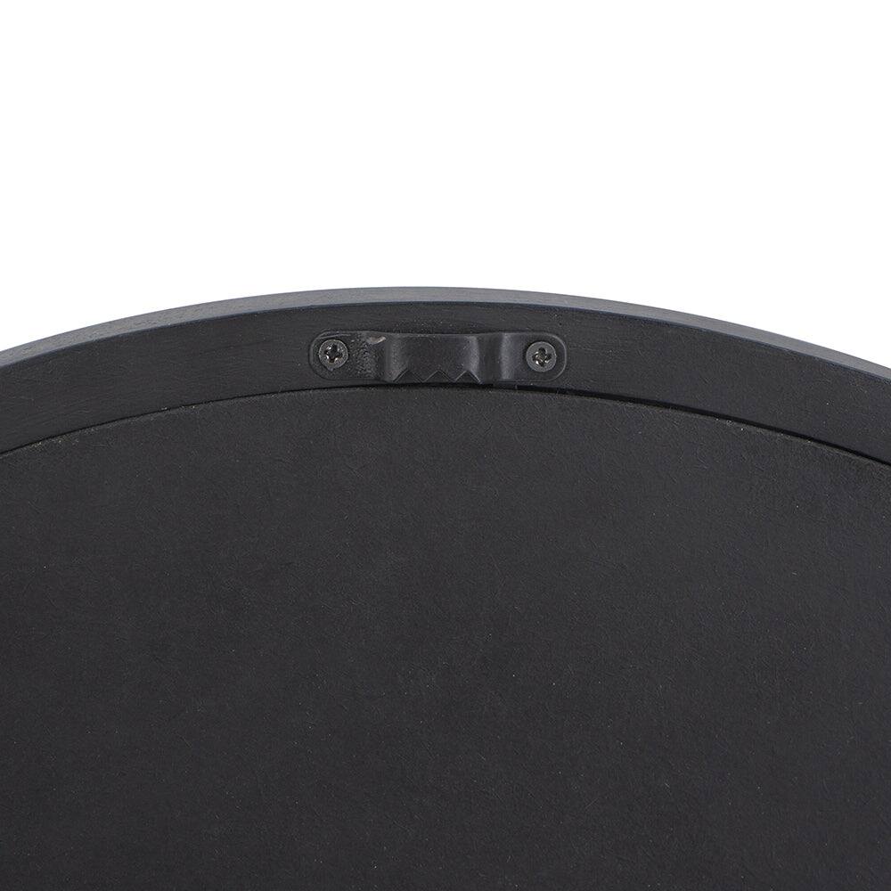 Alt View 8. BreeBe - 20x20 Round Wall Mirror with Black Wood Frame for Living Room Dining Room Foyer Bathroom Office Decor - Black.