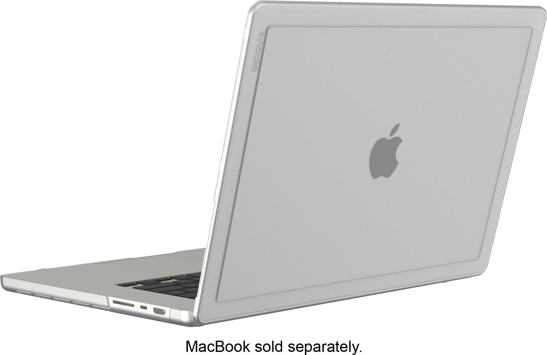The text on the image reads "MacBook sold separately."