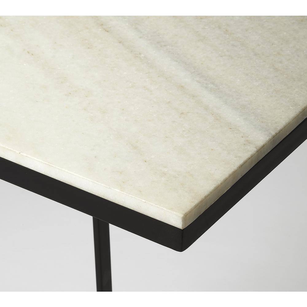 Alt View 9. Butler Specialty - Lawler Marble C- Side Table - Black,White.