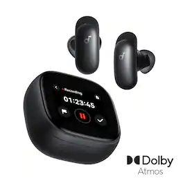 Anker - Soundcore Liberty 5 Pro Max Noise Cancelling Earbuds with AI-Note Taker Case - Black