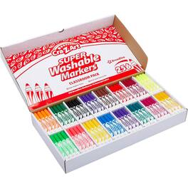 Cra-Z-Art - Washable Broad Line Markers Classroom Pack 256 Count - Assorted