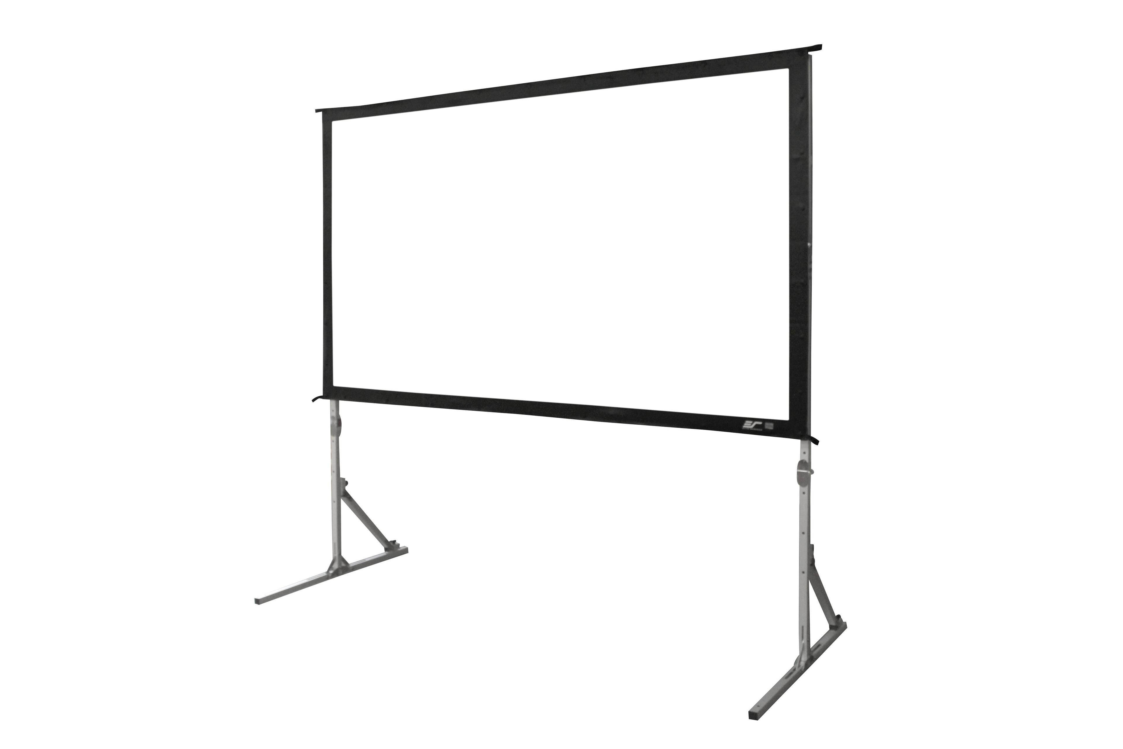 Angle. Elite Screens - Yard Master Plus Portable Outdoor Folding-Frame Matte White Screen, 100" diag., 16:9, Carrying Bag, OMS100H2PLUS.