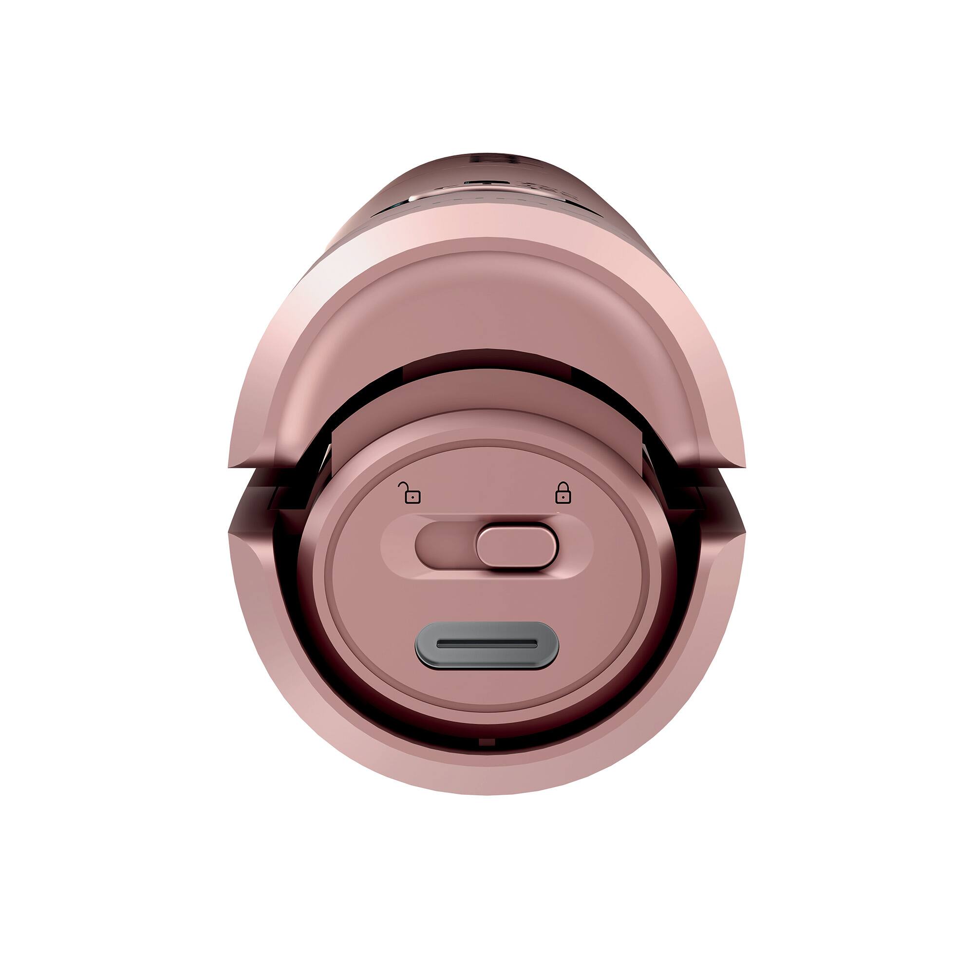 Left. Gamma+ - X-Hybrid Professional Cordless Touch Up Flat Iron - Rose Gold.