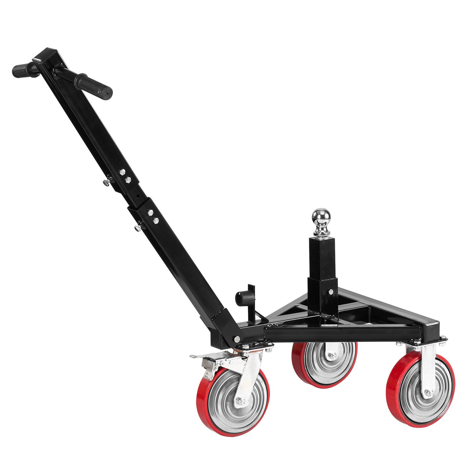 Alt View 5. VEVOR - Trailer Dolly,3500lbs Tongue Weight Capacity,18 inch and 22 inch Height Adjustable Trailer Dolly,with 2 inch Hitch Ball - Black.