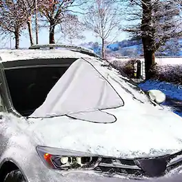 Link - Reversible Car Windshield Protector - Perfect for Winter Snow and Summer Heat - Blue