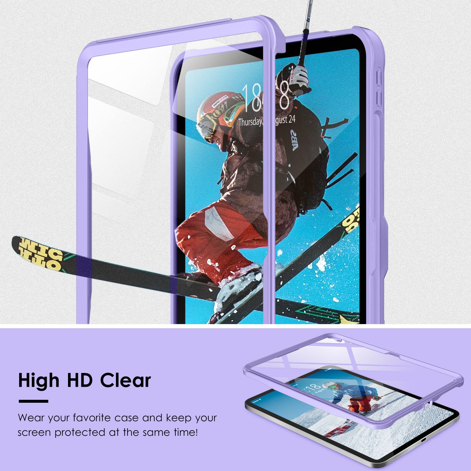 18 Thursday, 8 August 24  
ABS WIC 8 High HD Clear  

Wear your favorite case and keep your screen protected at the same time!
