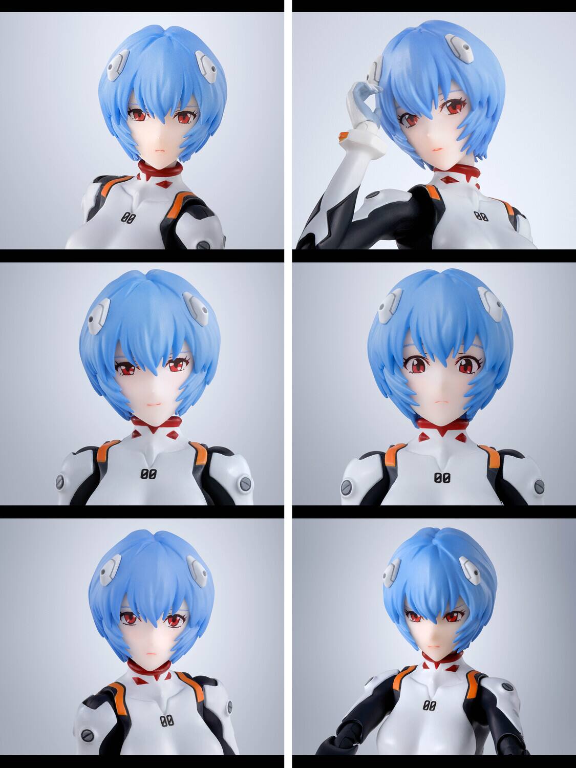 Alt View 4. PopMarket - Tamashii Nations - Evangelion -  S.H.Figuarts - Rei Ayanami Action Figure   - COLLECTIBLES - Multicolor.
