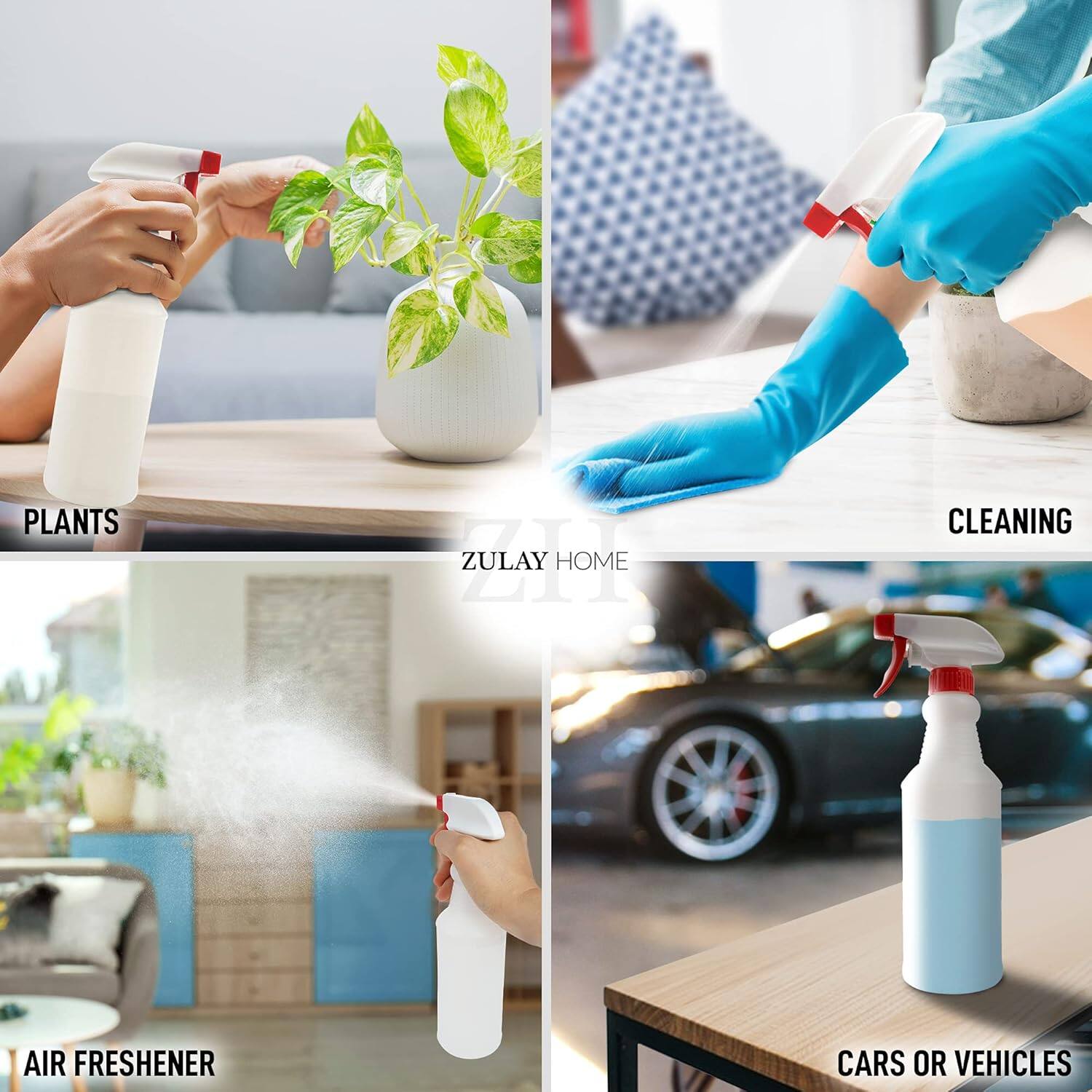 PLANTS  
CLEANING  
AIR FRESHENER  
CARS OR VEHICLES  

ZULAY HOME