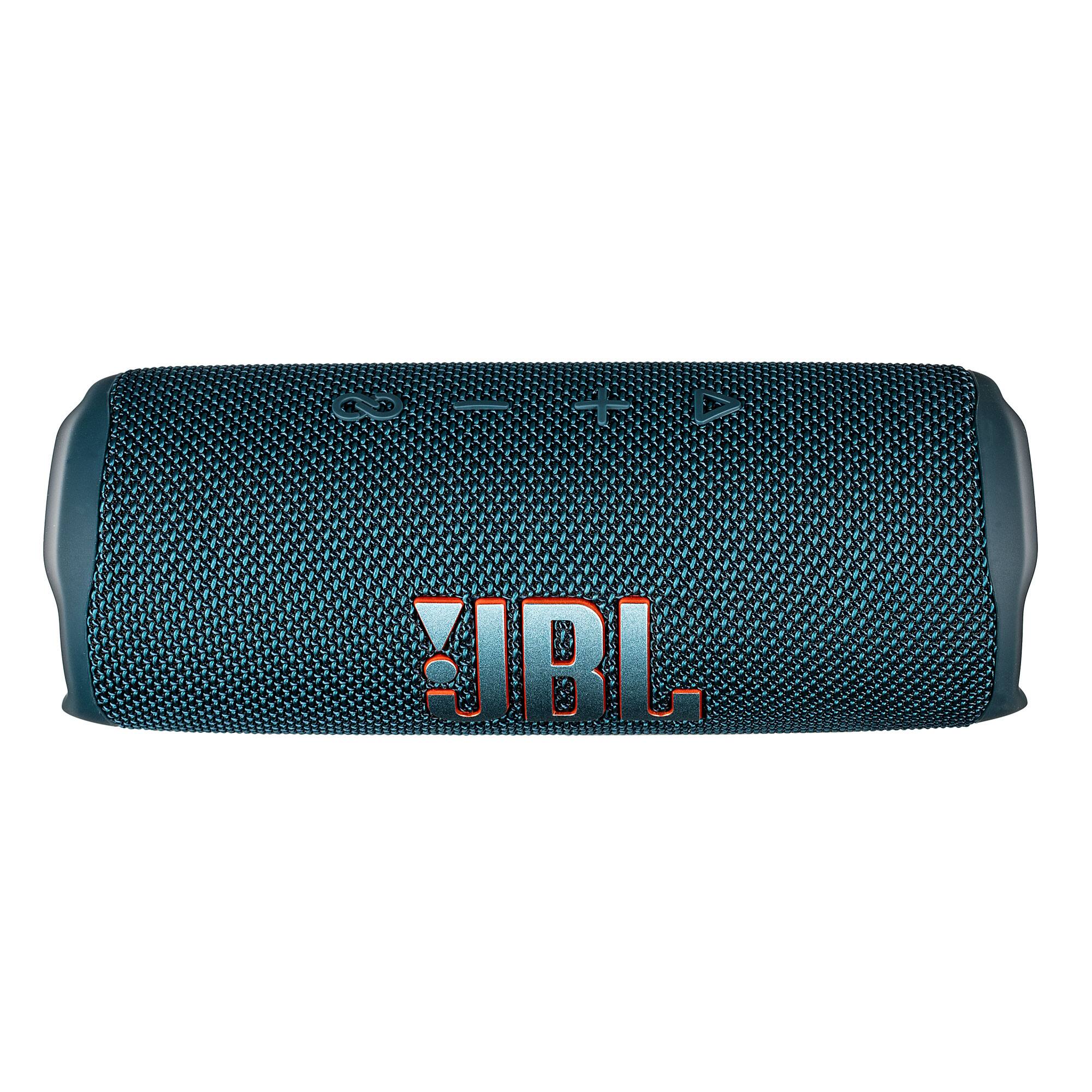 Alt View 6. JBL - JBL Flip 6 Portable Bluetooth Speaker, deep bass, IPX7 waterproof, for home with Travel Case - Blue.