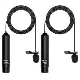 MOVO - LV4 Cardioid / Omnidorectional XLR Lavalier Mic Set