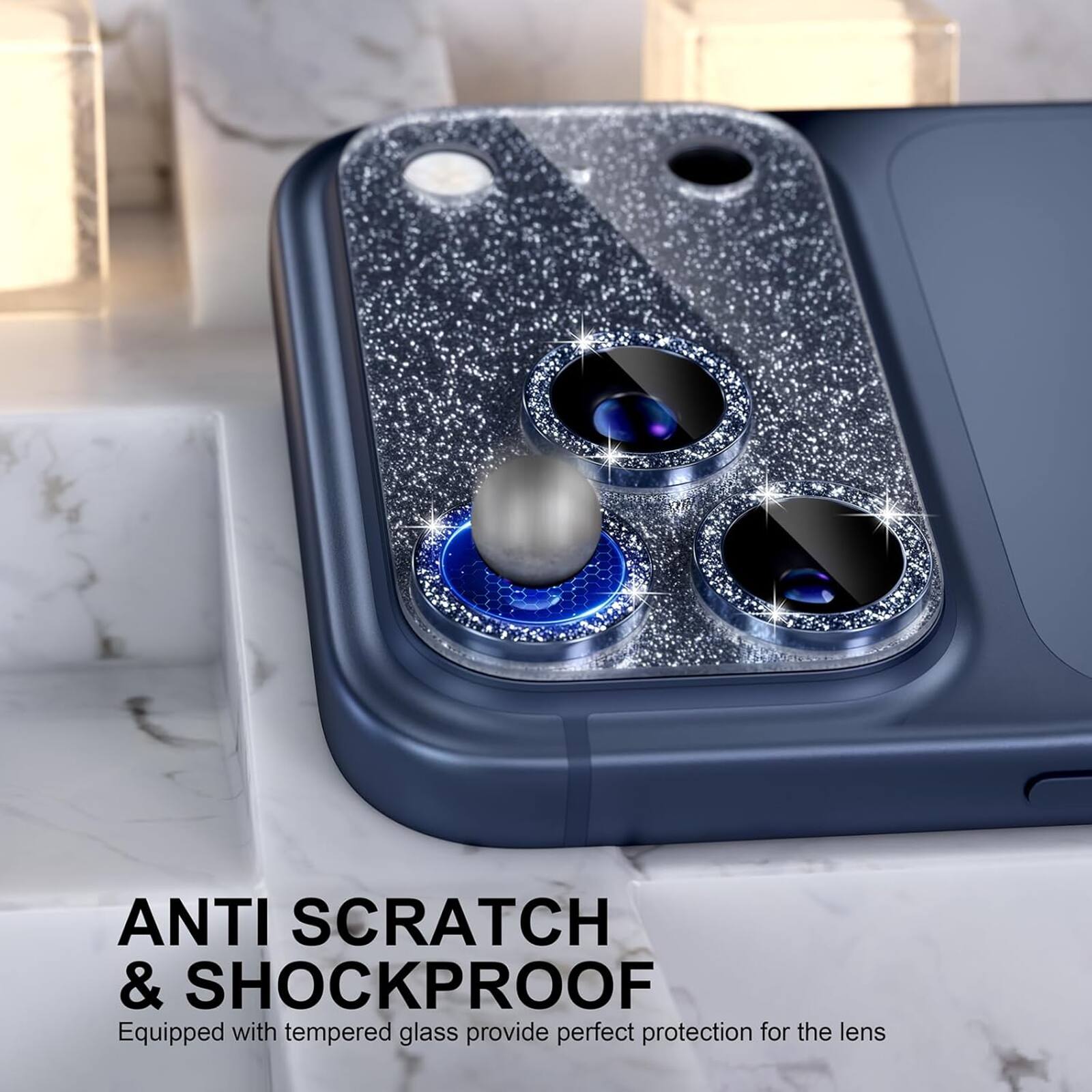 ANTI SCRATCH & SHOCKPROOF  
Equipped with tempered glass provide perfect protection for the lens