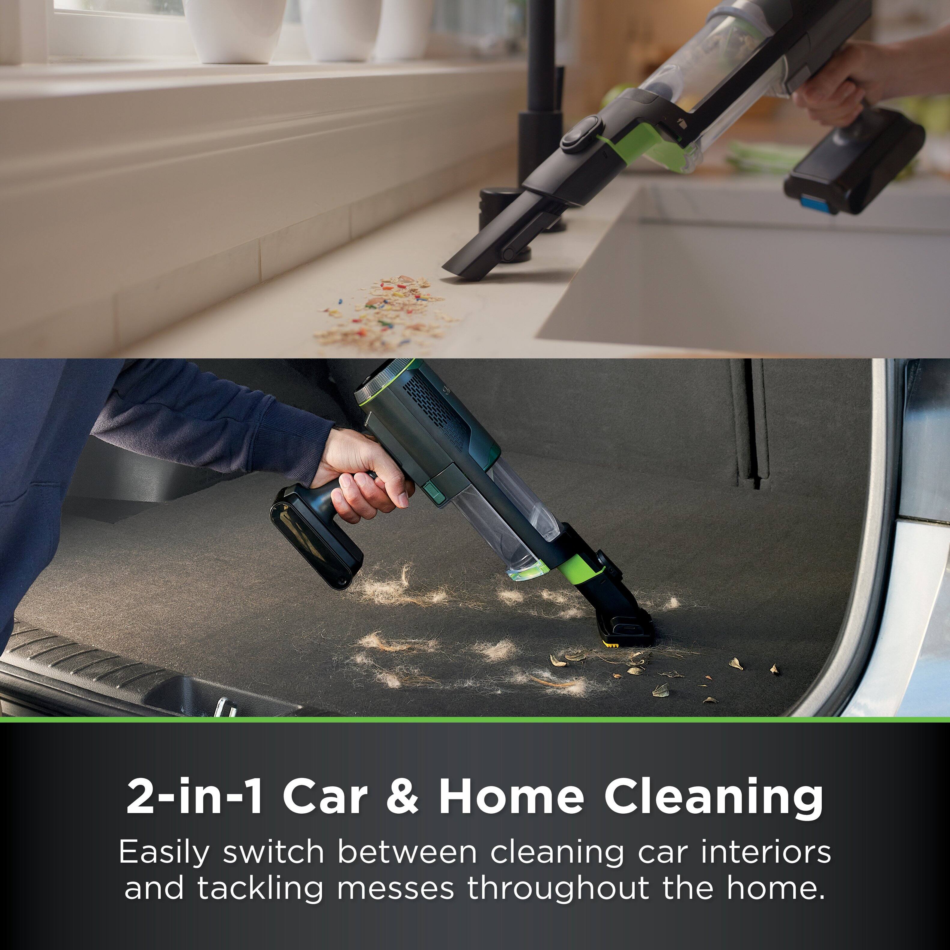 2-in-1 Car & Home Cleaning
Easily switch between cleaning car interiors and tackling messes throughout the home.
