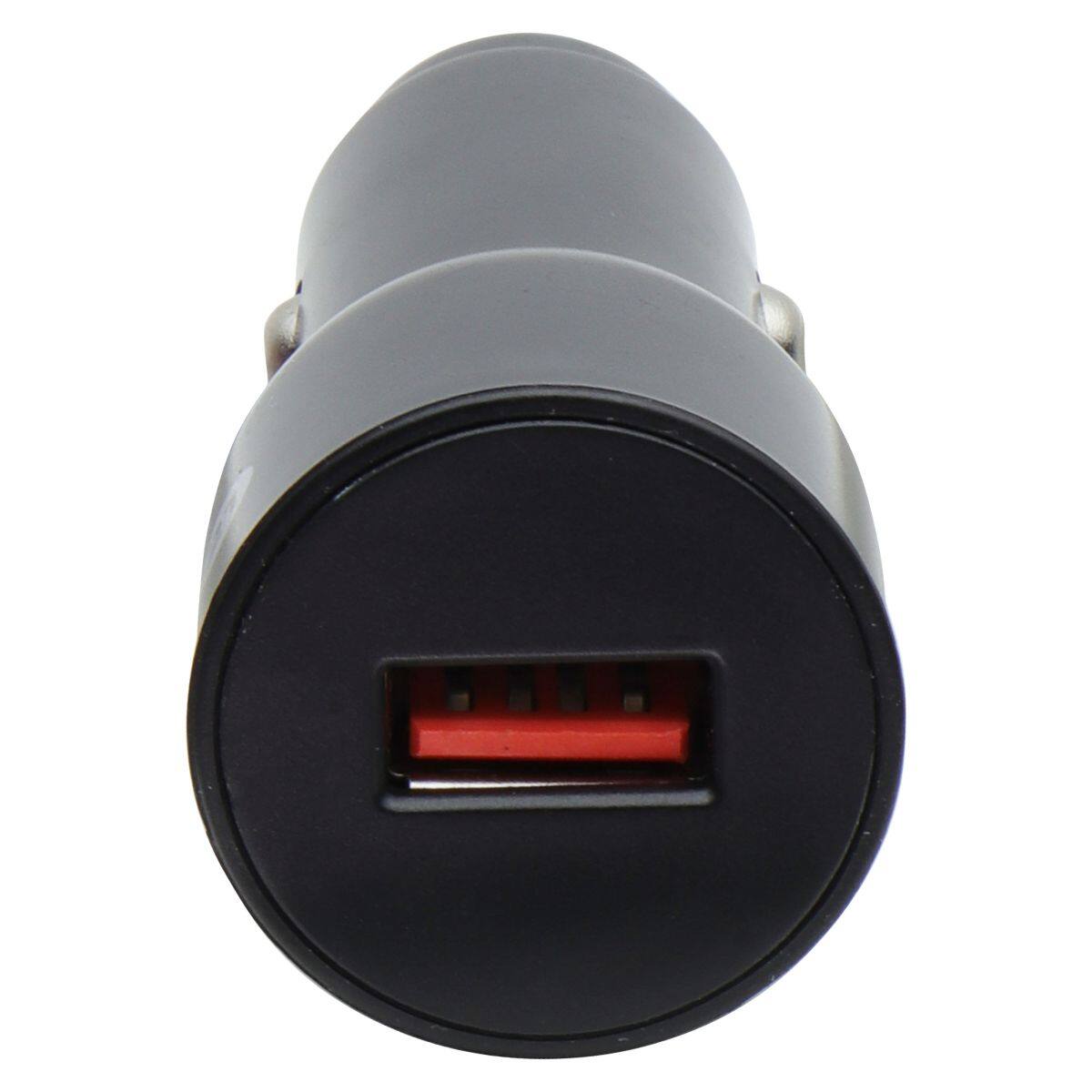 Front. Tech21 - 15W USB-A Car Charger - Black - Black.