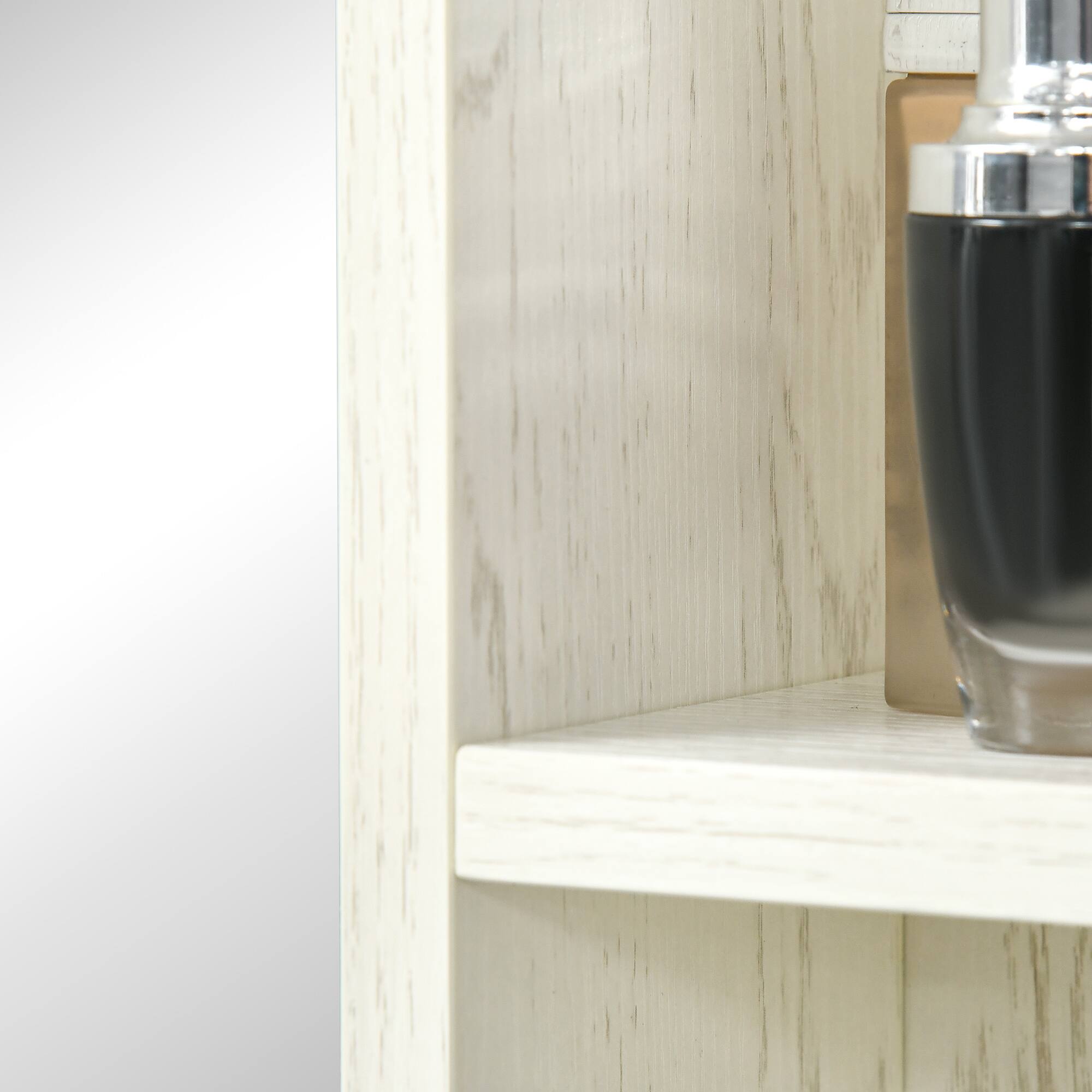 Alt View 5. Homcom - Freestanding Bathroom Storage Cabinet, Floor Cabinet with 2 Drawers, Adjustable Shelf, for Bathroom - White.