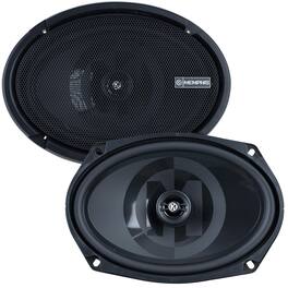 Memphis Car Audio - Memphis PRX69S 6x9" 2Ω shallow 2-way with low pro Tweeter - Black/Gray