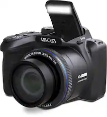 10 MINOLTA OPEN ZOOM MINOLTA Z LENS 40x OIS WIDE OS 40x MEGA PIXELS 20.0 + m 1:3.0-6.8