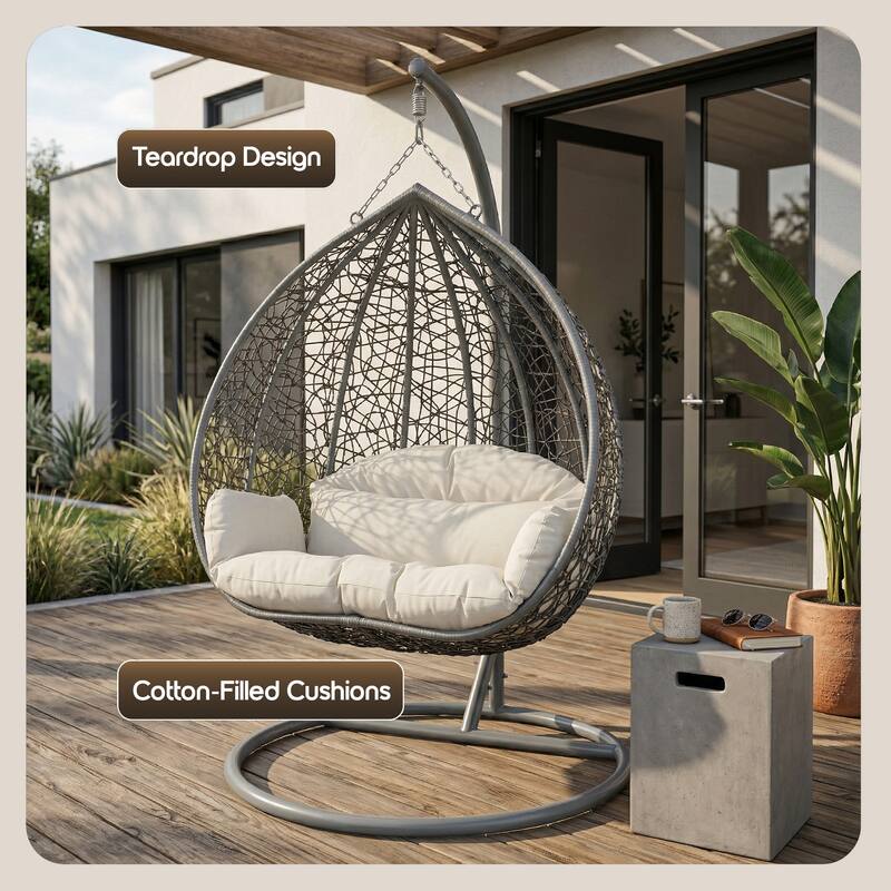 Teardrop Design  
Cotton-Filled Cushions