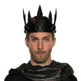 Underwraps - Evil King's Adjustable Foam Crown Adult Costume Accessory - Black