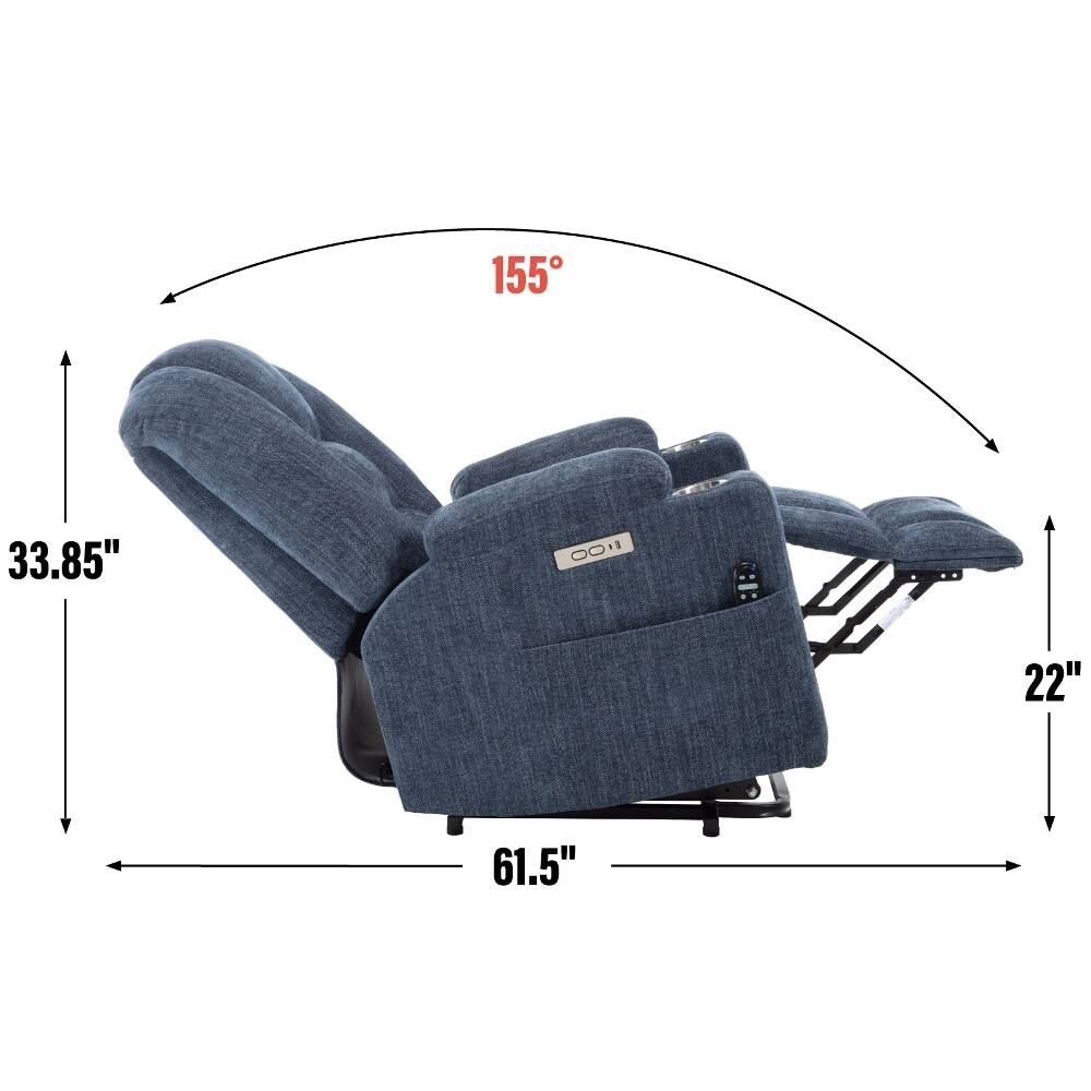 155°
33.85"
22"
61.5"