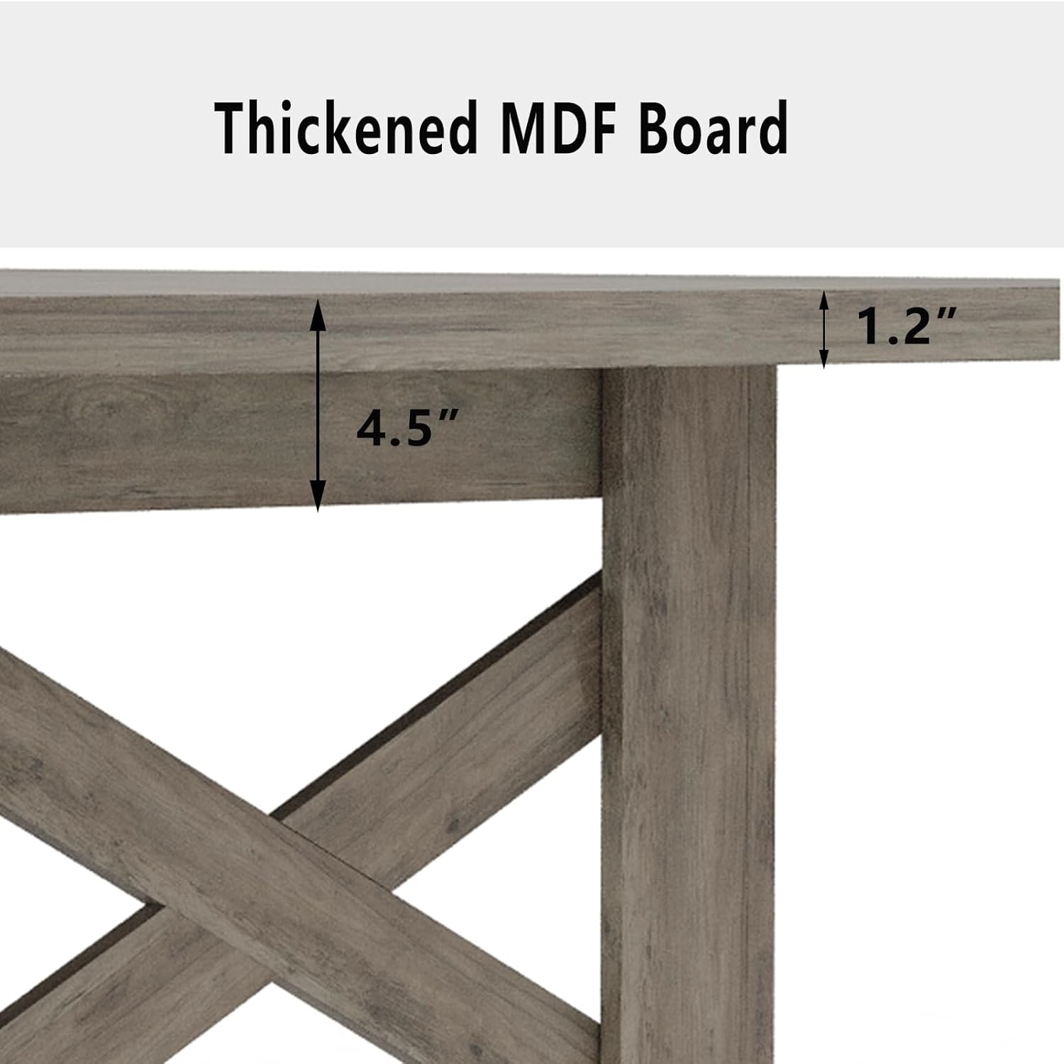Thickened MDF Board

4.5"

1.2"