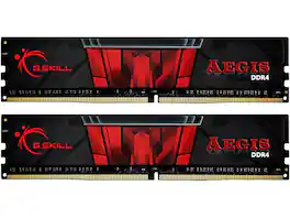 G.SKILL - Aegis 16GB (2 x 8GB) 288-Pin PC RAM DDR4 3200 (PC4 25600) Memory Kit Model F4-3200C16D-16GIS - Black/Red