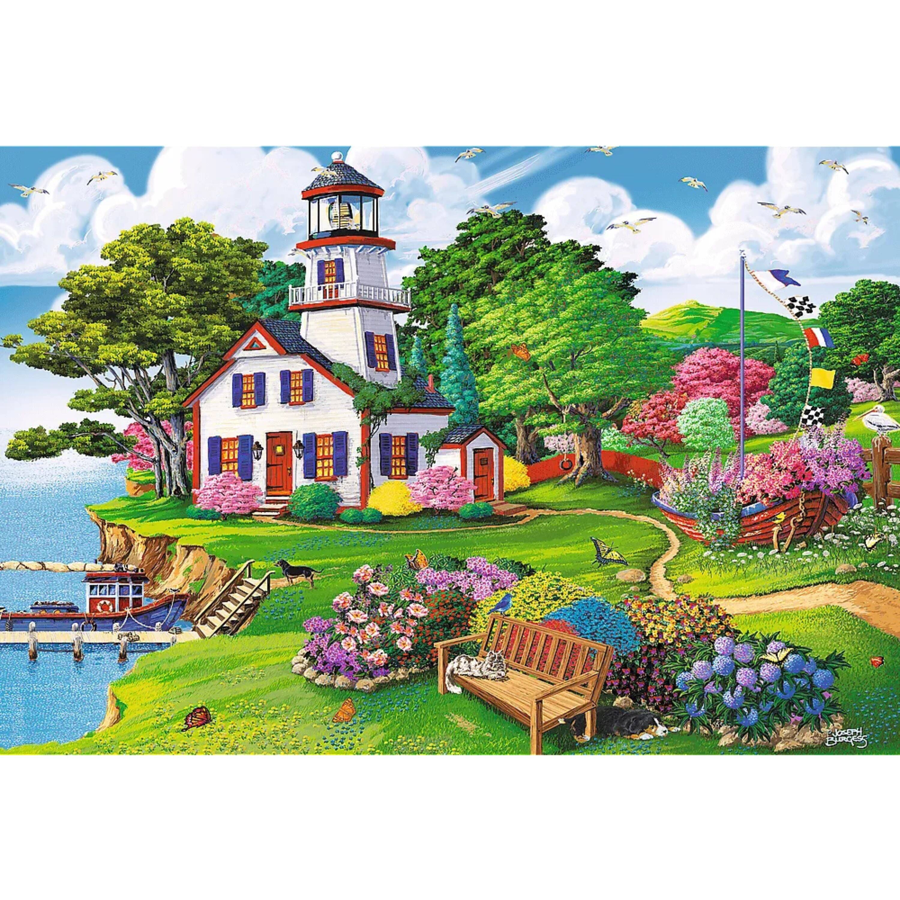 Angle. Trefl - Trefl Wood Summer Haven 500 +1 Wooden Puzzle.