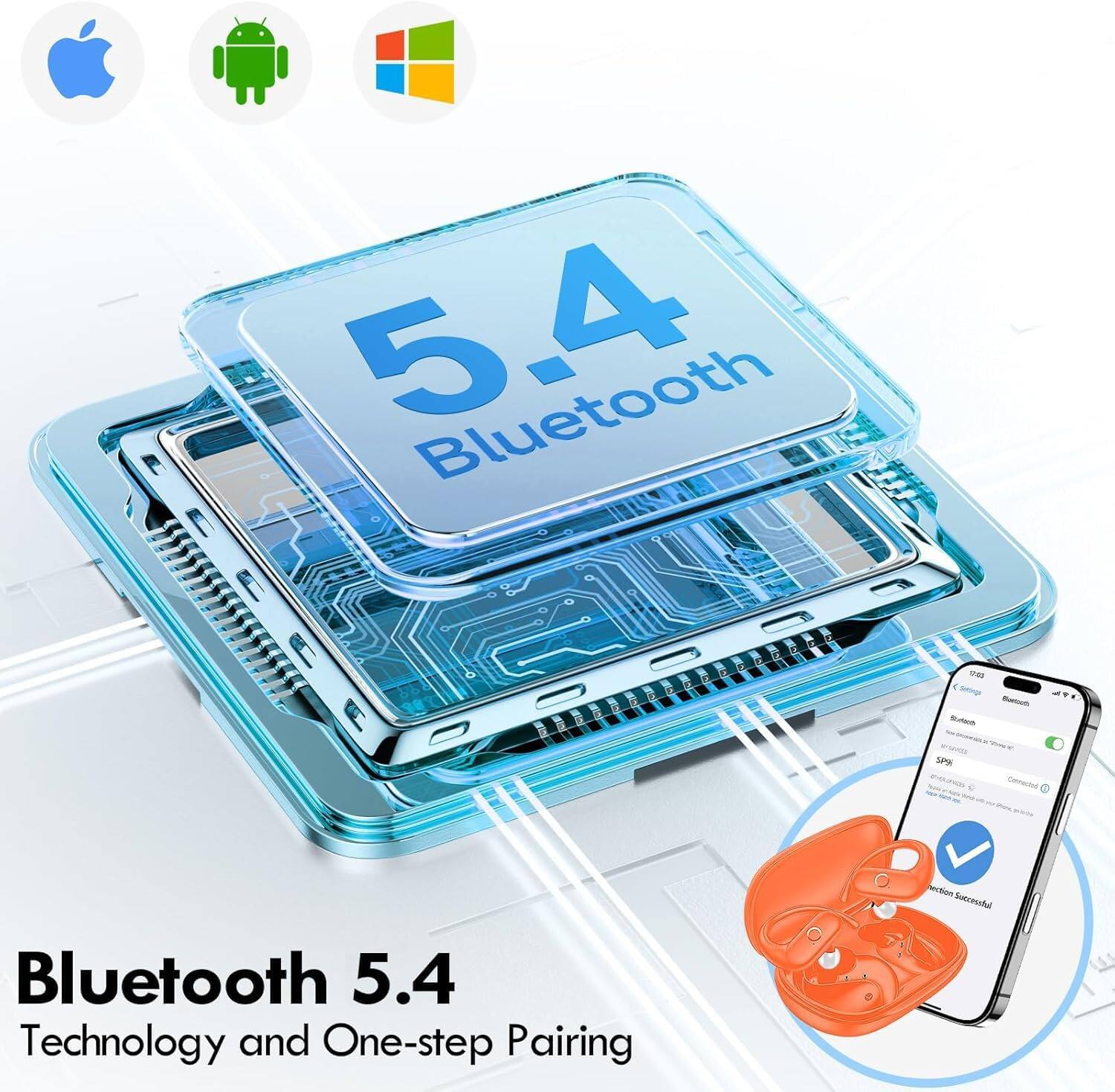 5.4 Bluetooth

Bluetooth 5.4 Technology and One-step Pairing