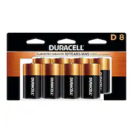 Duracell - Coppertop D Alkaline Batteries, 8/Pack (MN13R8DW)