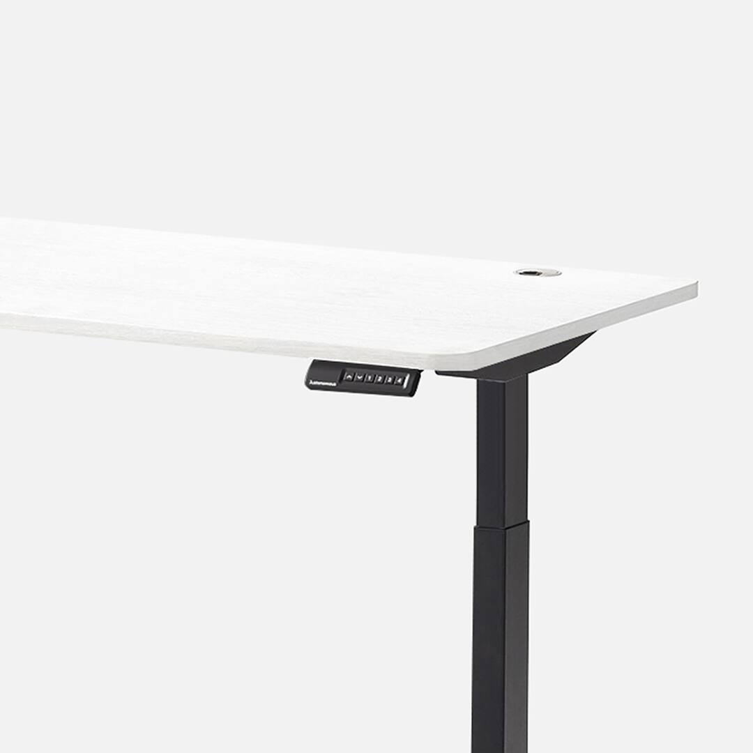 Alt View 2. Autonomous - Autonomous Desk 2 Standing Desk 2-Stage - White Oak.