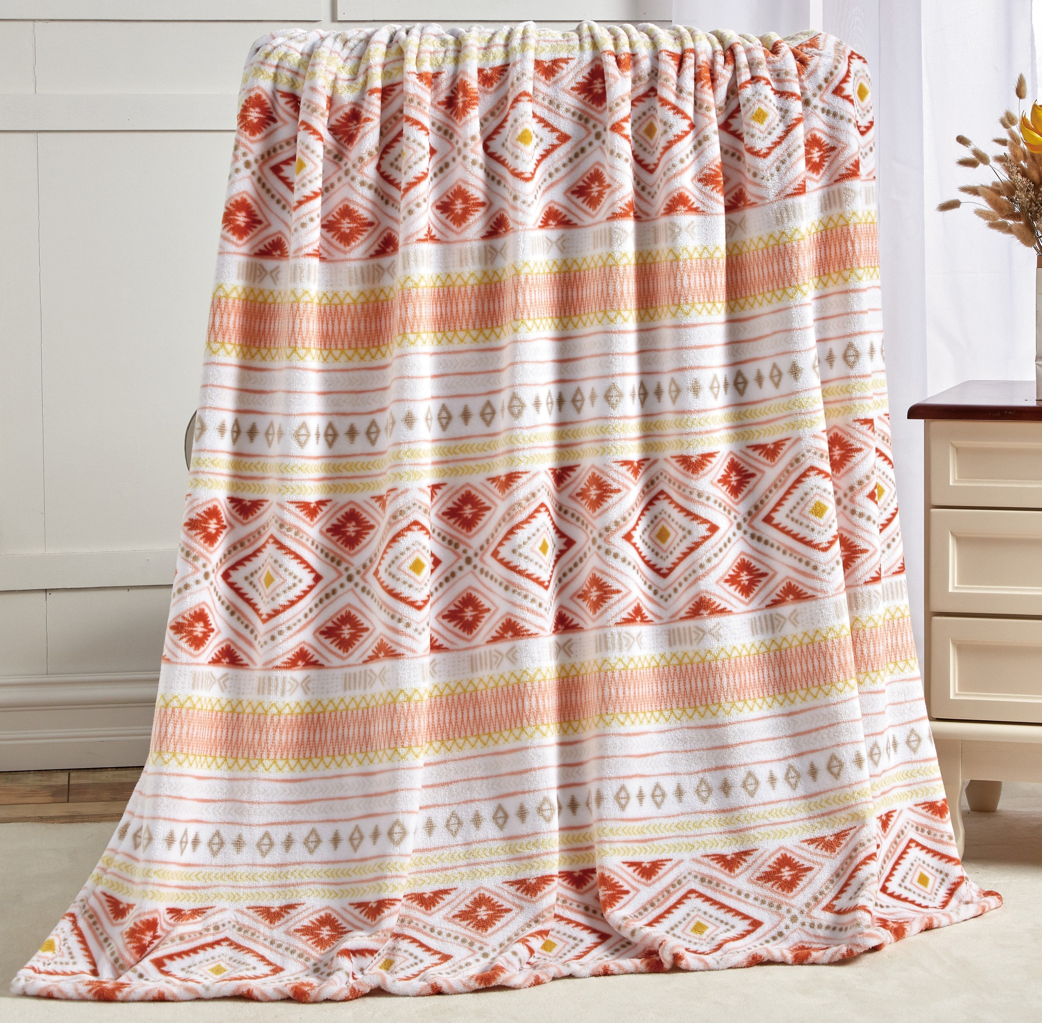 Noble House - Extra Heavy and Plush Oversized Throw Blanket - 50" x 70" - Idris