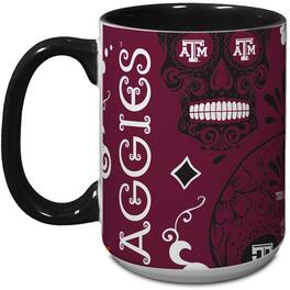 Indigo Falls - Texas A&M Aggies 15oz. Java Dia de los Muertos Mug - Multicolor