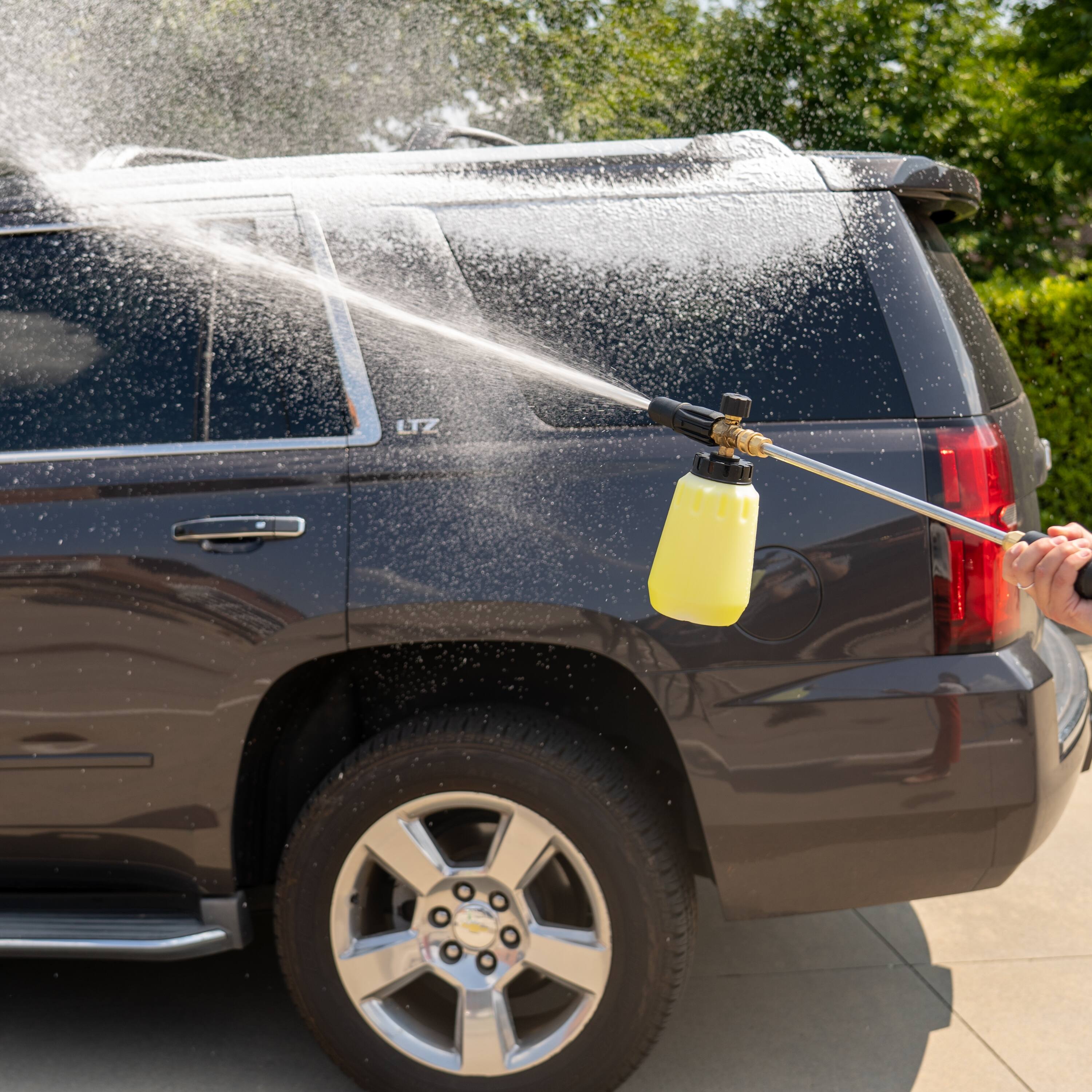 Alt View 23. Greenworks - Pressure Washer Foam Cannon Attachment - Grey.