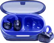 Front. JBL - Soundgear Clips - TRUE wireless bluetooth open-ear headphones - 2026 - Blue.