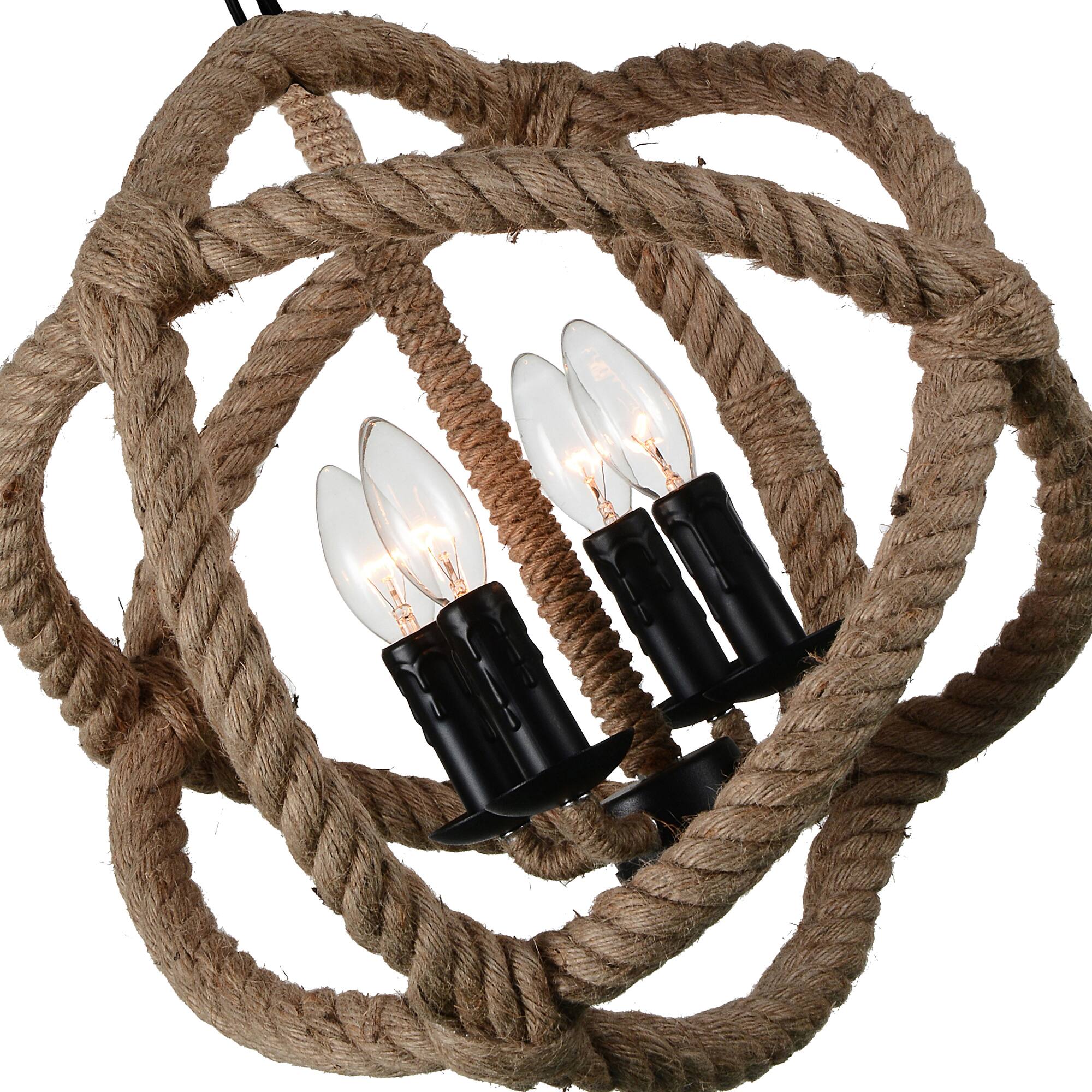 Left. CWI Lighting - Padma 4 Light Up Chandelier With Black Finish - Black.