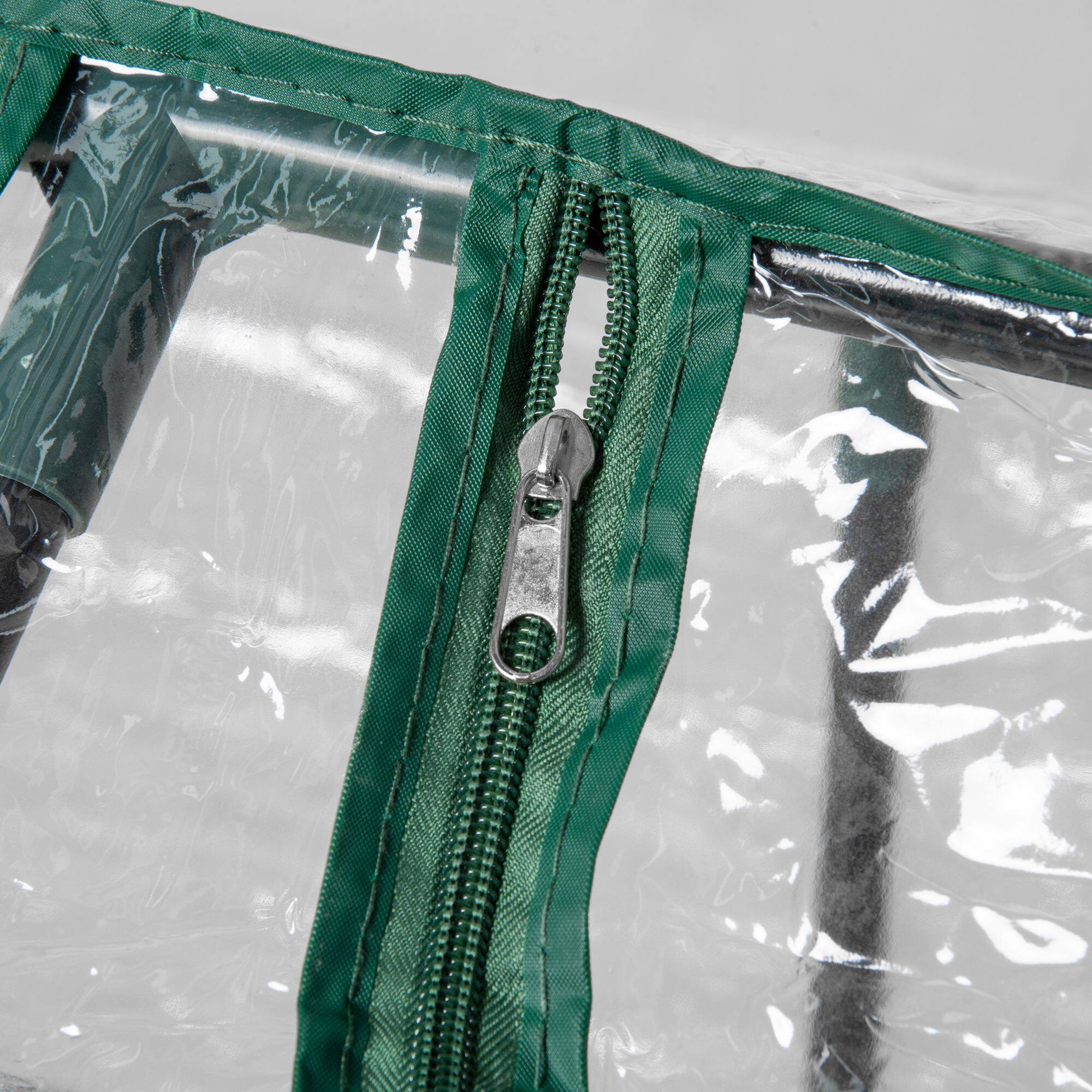 Alt View 8. Outsunny - 4' x 2' x 2' Portable Mini Greenhouse, Small Green House with PVC Cover, Roll-up Zippered Windows for Indoor.