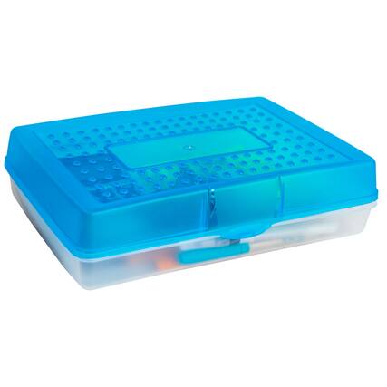 Front. Storex - Storex Large Pencil Box, Blue.