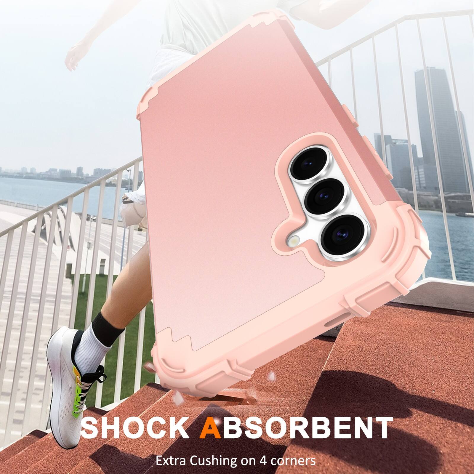 SHOCK ABSORBENT  
Extra Cushing on 4 corners
