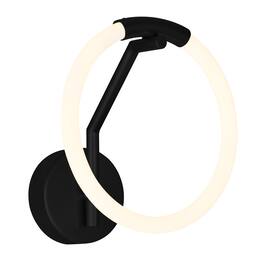 CWI Lighting - Hoops 1 Light LED Wall Sconce With Finish - Black