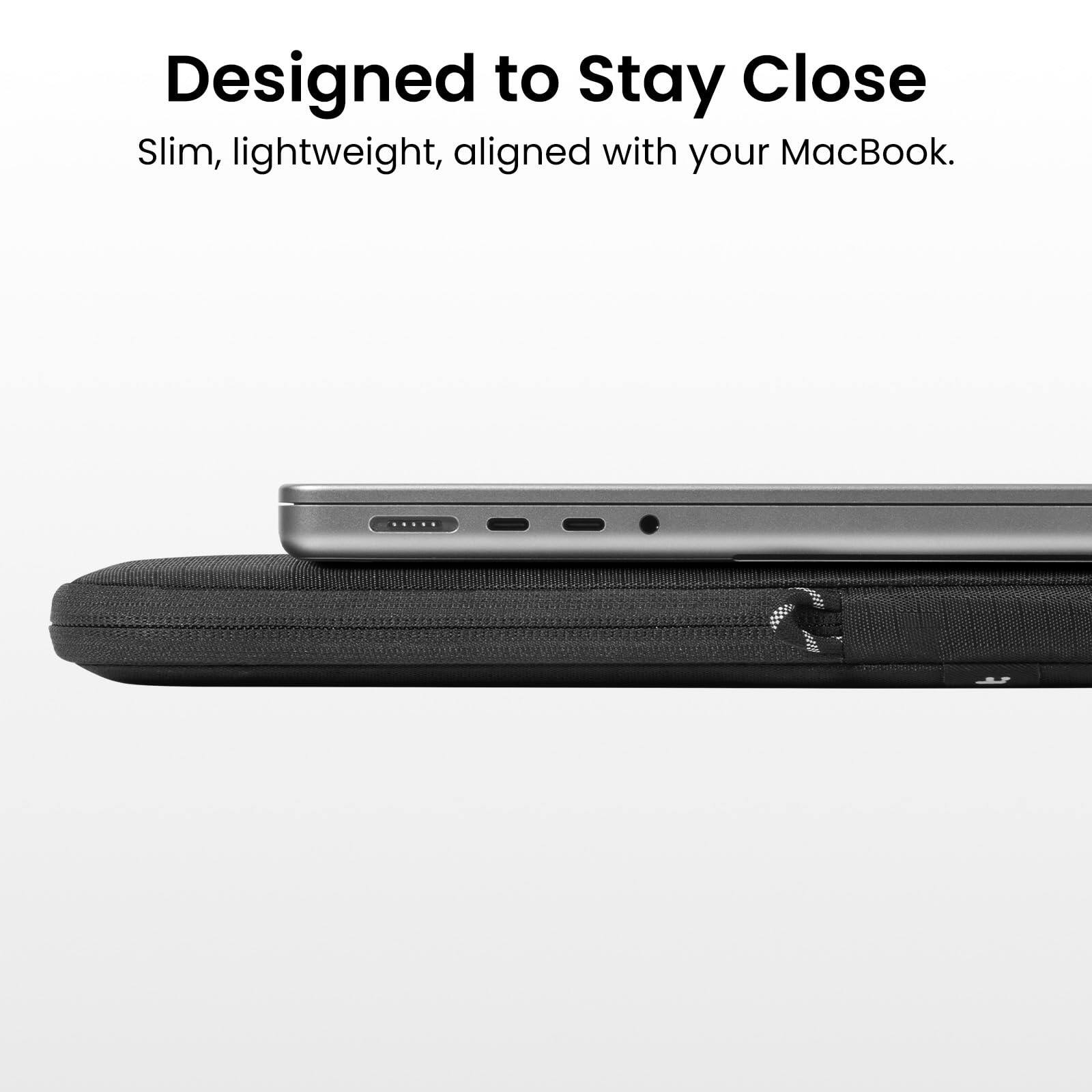 Designed to Stay Close  
Slim, lightweight, aligned with your MacBook.