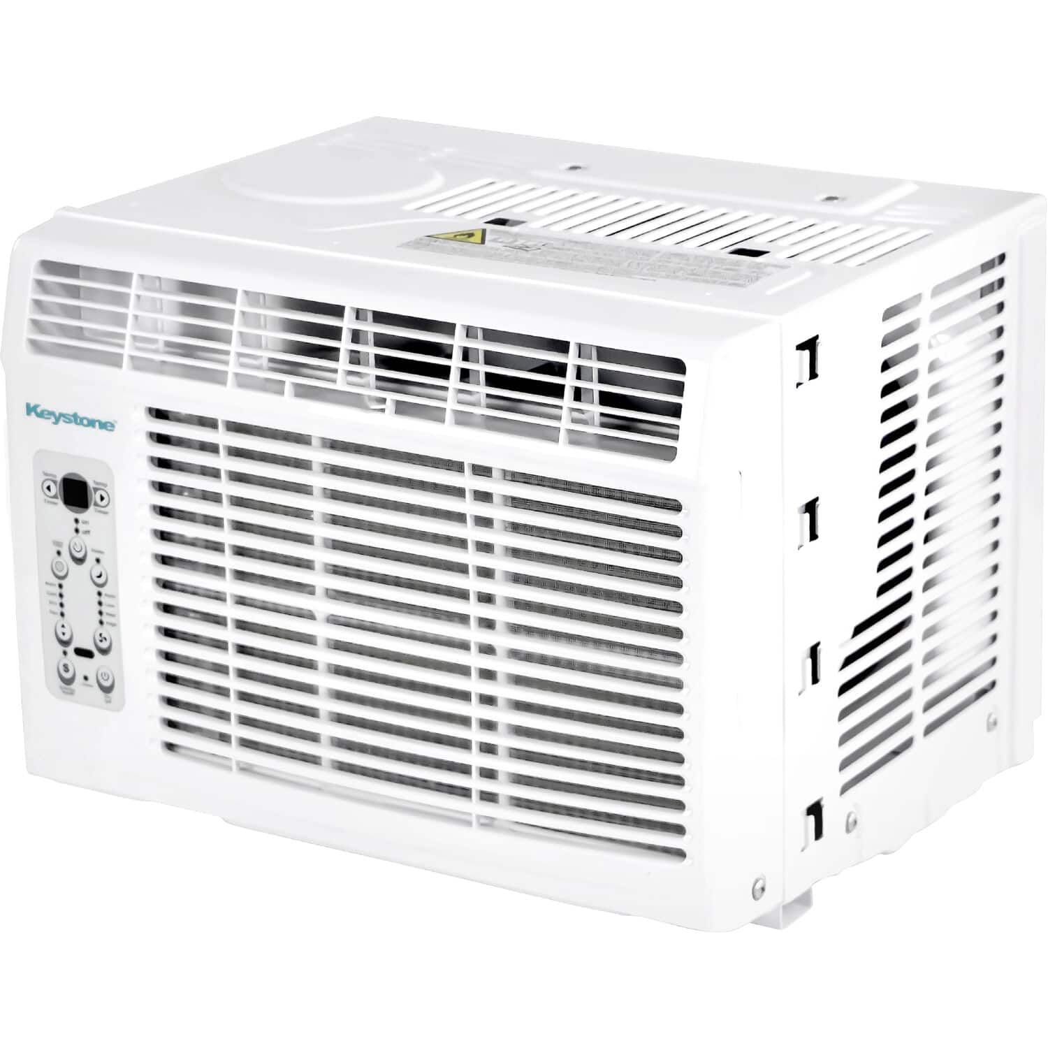 Angle. Keystone - 350 Sq. Ft 8,000 BTU Window-Mounted Air Conditioner - White.