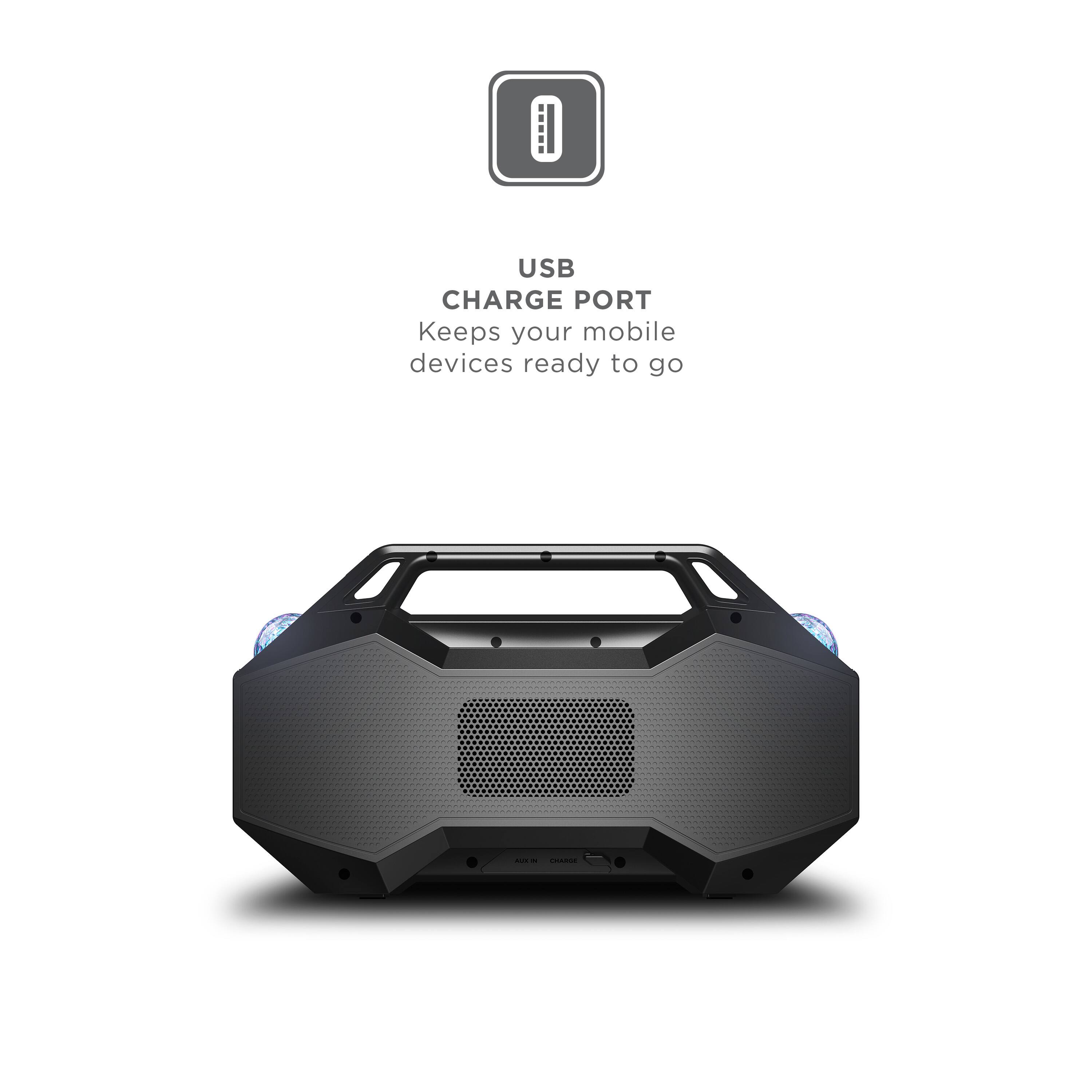 USB CHARGE PORT Keeps your mobile devices ready to go.