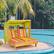 Alt View 1. Costway - Costway Kids Double Chaise Lounge Patio Lounge Chair with Cup Holders & Awning - Colorful.