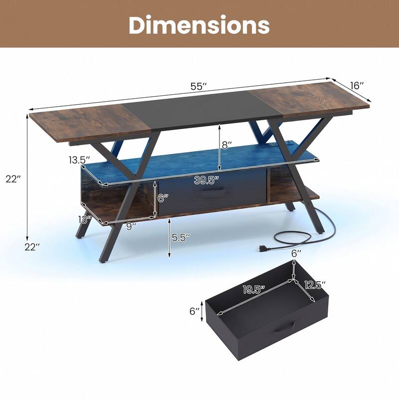 Dimensions
55"
16"
13.5"
8"
22"
39.5"
13"
9"
5.5"
6"
19.5"
12.5"
6"