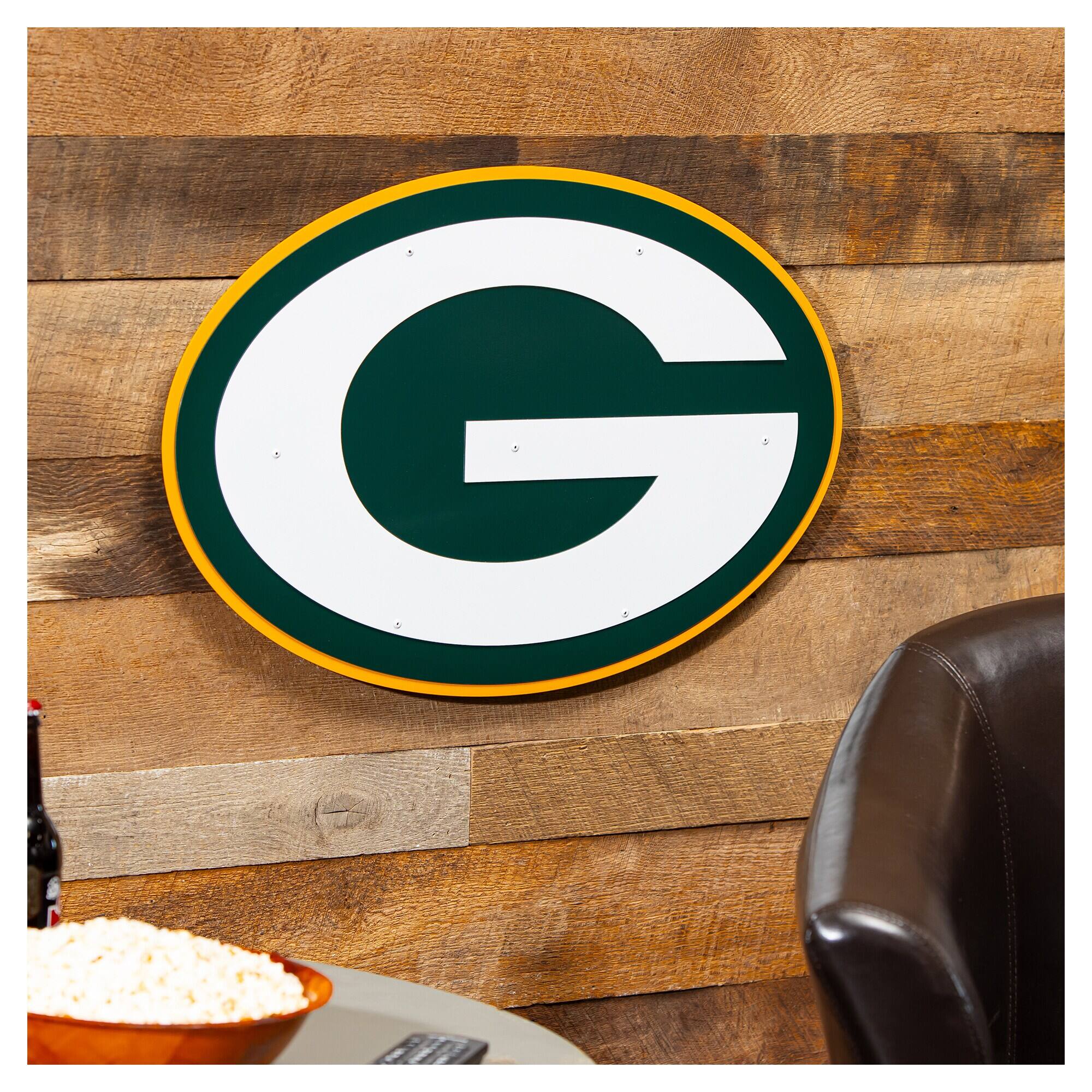 Alt View 1. Evergreen Enterprises - Green Bay Packers 23" Layered Metal Wall Art Sign - Multicolor.
