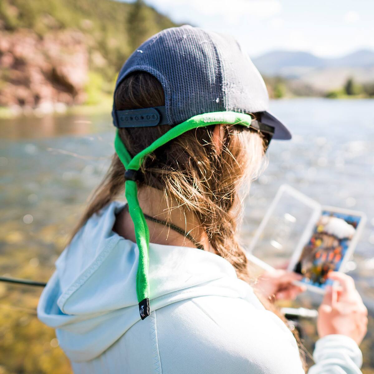 Alt View 1. Chums - Chums Original Cotton Large End Eyewear Retainer - EV Blue - EV Blue.