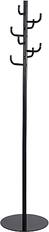 Front. Safco - Hook Head Coat Rack - Black.