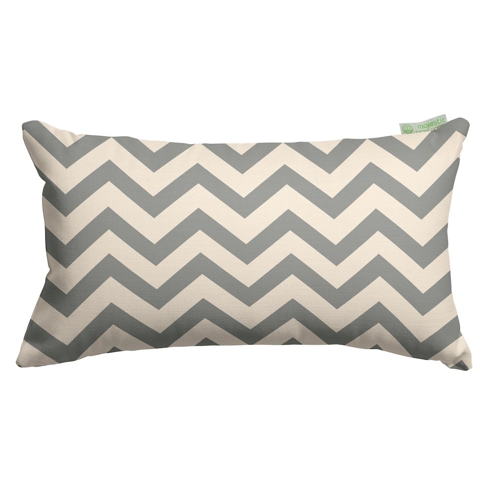 Majestic Home - Pillow 12x20 Chevron - Gray