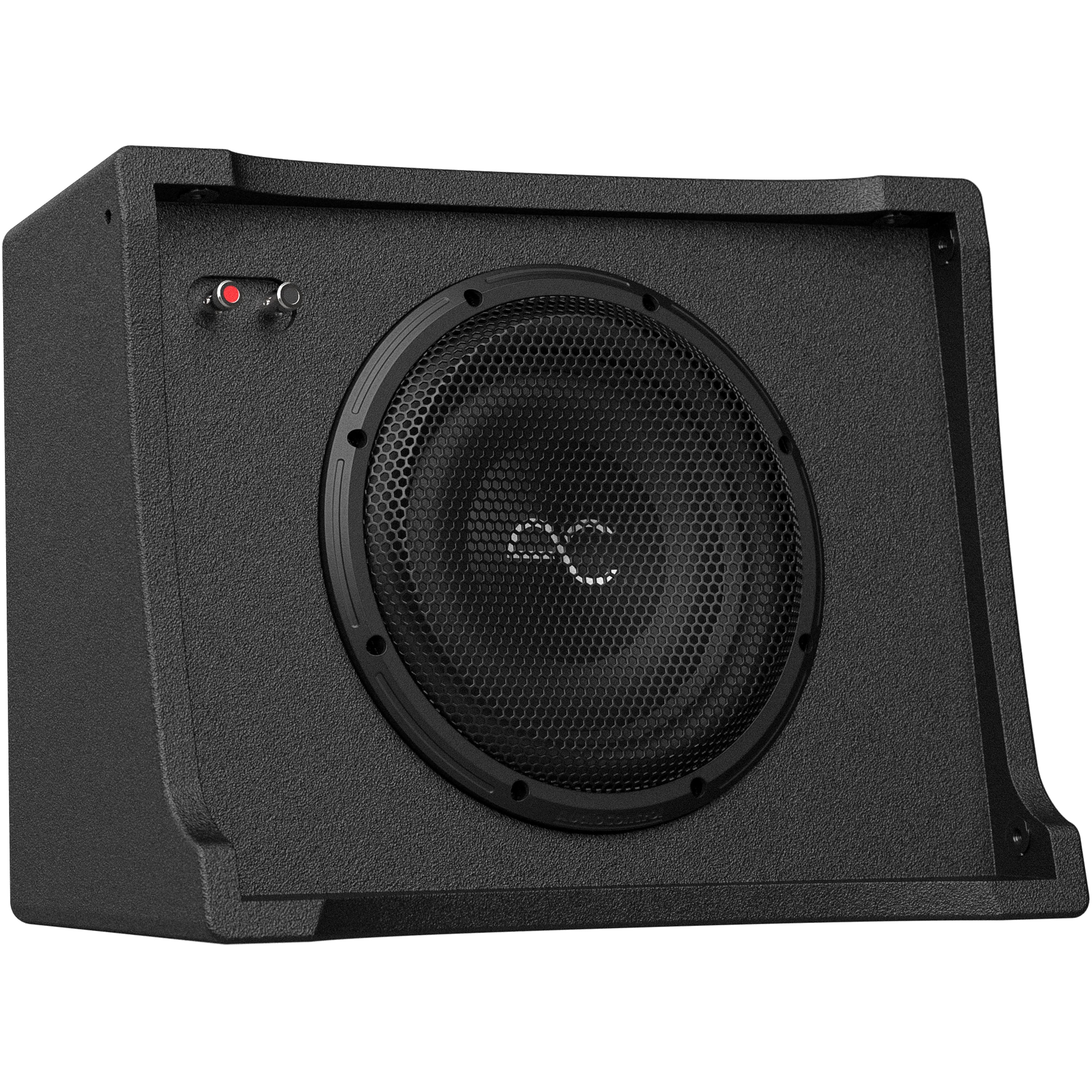 Alt View 12. AudioControl - 10” Single-Voice-Coil 2-Ohm Loaded Subwoofer Enclosure - Black.
